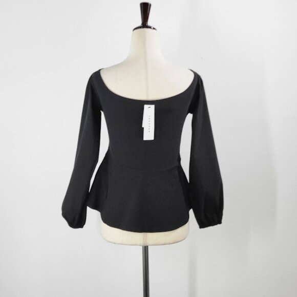 TOPSHOP bengaline off-the-shoulder top Sz 6 NEW - Picture 5 of 9